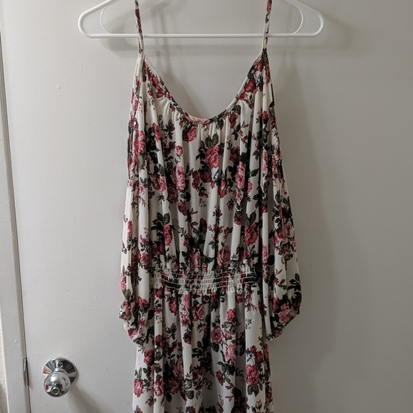 Cold Shoulder Floral Summer Dress - Picture 2 of 4